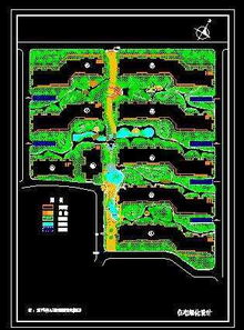 某小区绿化设计平面图免费下载 园林绿化及施工