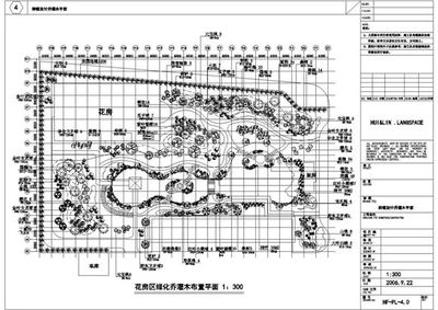 园林绿化工程中植物种植施工说明图纸